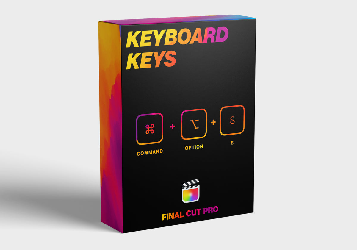 Keyboard Keys for Final Cut Pro – FCPX Full Access